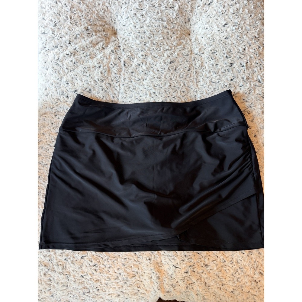 Plus Size‎ Classic Black NWOT Swim Skirt XXL Full Coverage Comfortable